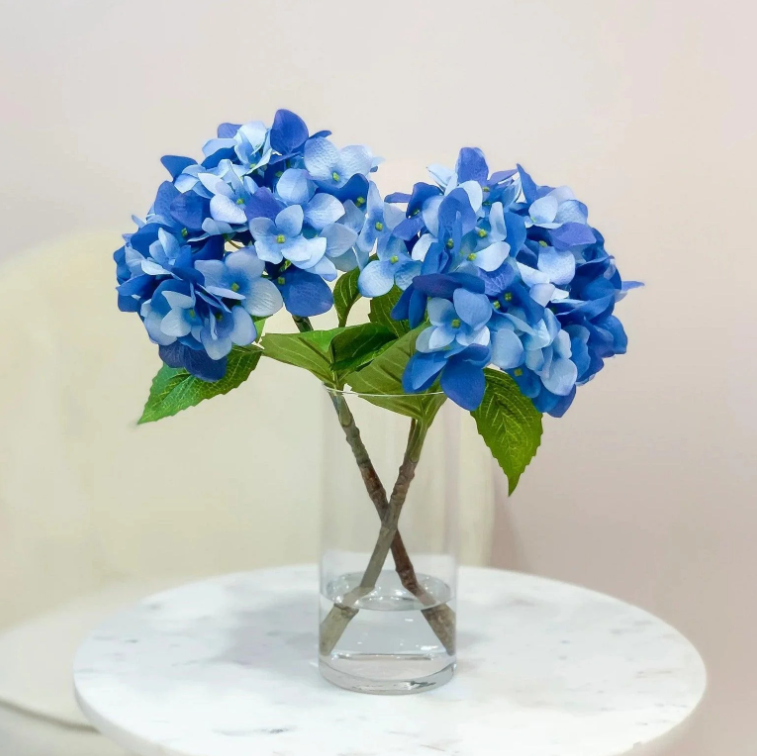 13" Tall Real Touch Hydrangeas Arrangement